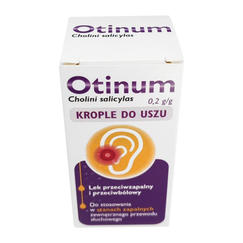 Отинум капли ушные 20% 10г