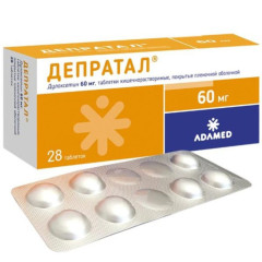 Депратал 60мг (Дулоксетин) таблетки №28