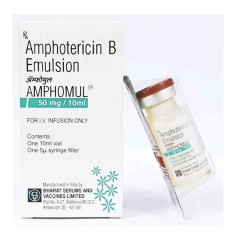 Амфотерицин В :: Amphotericin B Amphomul эмул. для ин. 50мг/10мл  Индия №1