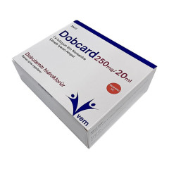 Добутамин Dobustat (dobutamine) р-р д/ин амп 250мг/5мл  №2 (2шт по 5мл)
